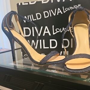 DIVA Lounge Navy Strappy Heels